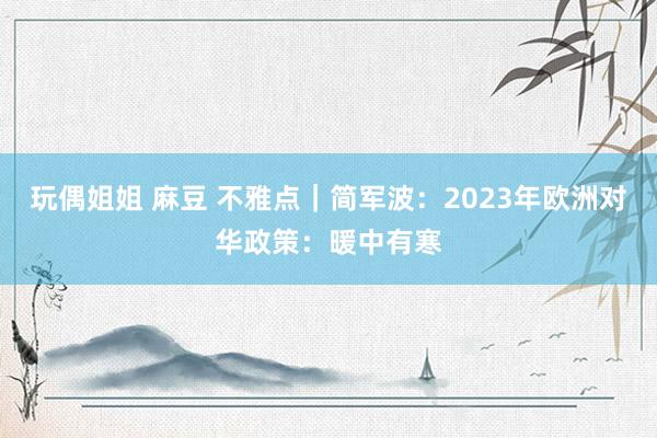 玩偶姐姐 麻豆 不雅点｜简军波：2023年欧洲对华政策：暖中有寒